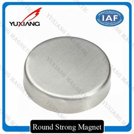 Nickel Round N52 Neodymium Disc Magnets , Powerful Neodymium Magnets High Coercively