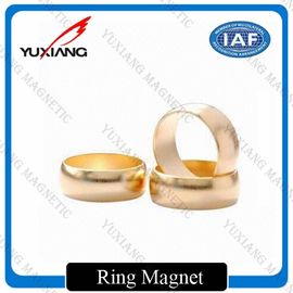 Gold Plating Neodymium Cylinder Magnets , Neodymium Magnets N52 Radial Magnetized